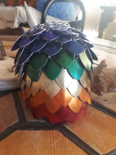 Load image into Gallery viewer, Dragonscale Dice Bags - Large - Chain and Scale Maille Pouches