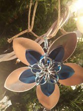 Load image into Gallery viewer, Scalemail Flower - Made to Order - Ornament, Brooch or Hairclip