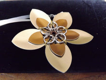 Load image into Gallery viewer, Scalemail Flower - Made to Order - Ornament, Brooch or Hairclip