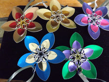 Load image into Gallery viewer, Scalemail Flower - Made to Order - Ornament, Brooch or Hairclip