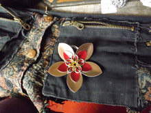 Load image into Gallery viewer, Scalemail Flower - Made to Order - Ornament, Brooch or Hairclip