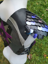 Load image into Gallery viewer, Lunar Wizard Scalemail Holster Vest - Dragonscale Pocket Vest