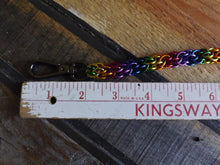 Load image into Gallery viewer, Wallet Chain - Rainbow Candy Cane Weave