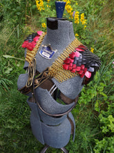 Load image into Gallery viewer, Scalemail Pauldrons Pair - Custom Leather Straps