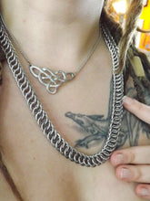 Load image into Gallery viewer, Stainless Steel Chainmaille Necklace - Half Persian 4 in 1 Chainmail