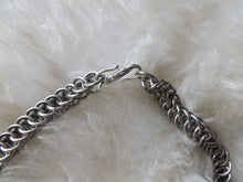 Load image into Gallery viewer, Stainless Steel Chainmaille Necklace - Half Persian 4 in 1 Chainmail