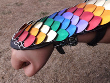 Load image into Gallery viewer, Scalemail Leather Bracers - Gauntlets