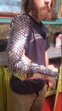 Load image into Gallery viewer, Full Arm Scalemail and Leather Armor - Made to Order - Dragonscale Gladiator Armor
