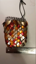 Load image into Gallery viewer, Dragonscale Dice Bags - Large - Chain and Scale Maille Pouches