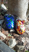 Load image into Gallery viewer, Dragonscale Dice Bags - Large - Chain and Scale Maille Pouches