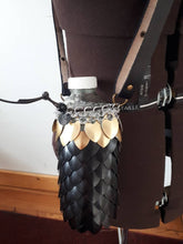 Load image into Gallery viewer, Scalemail Waterbottle Holder - Dragonscale Waterbottle Carrier/Sling - Made to Custom Order