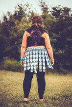 Load image into Gallery viewer, Scalemail Paneled Skirt - Silver - Adjustable - Unique
