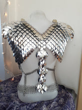 Load image into Gallery viewer, Silver Warrior Seraphim Scalemaille Harness - Ready to Ship