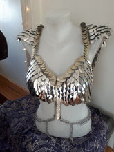 Load image into Gallery viewer, Silver Warrior Seraphim Scalemaille Harness - Ready to Ship