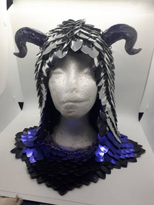 Scalemail Coif - Dragon Spirit Hood - Made to Order