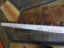 Load image into Gallery viewer, Wallet Chain - Rainbow Candy Cane Weave