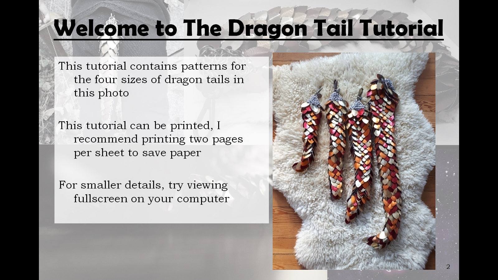 Scalemail Dragon Tail Tutorial – DragonHeART
