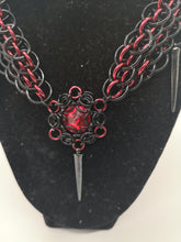 Load image into Gallery viewer, Morgana Swarovski Crystal Dragonscale Weave Choker Necklace
