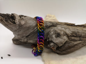 Chainmail Pride Bracelets - Helm or Persian Weave