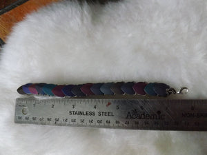 Ocean Titanium Scalemail Bracelet