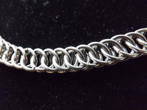 Stainless Steel Chainmaille Necklace - Half Persian 4 in 1 Chainmail
