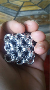 Chainmail Cube Fidget Toys - Japanese 8 in 2 - Geometric Toy - Made to Custom Order